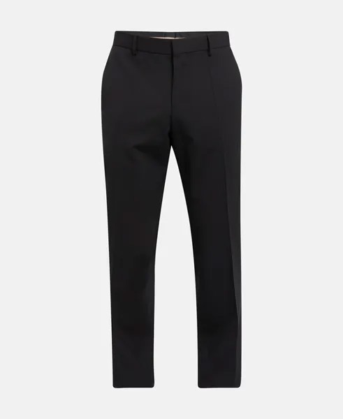 Шерстяные брюки Boss Black, черный
