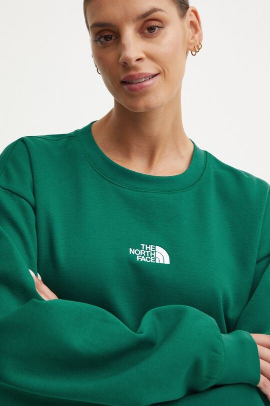 Толстовка Essential Crew The North Face, зеленый