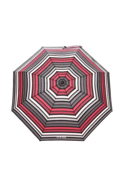 Зонт складной женский автоматический Isotoner 9189 серый/красный