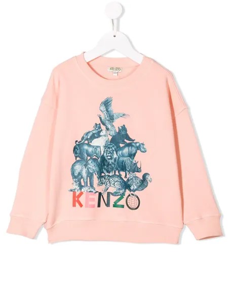Kenzo Kids толстовка с принтом Crazy Jungle