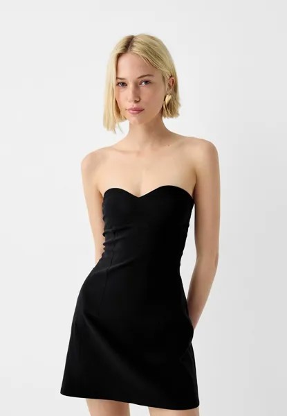 Коктейльное/праздничное платье MINI Bershka, черный