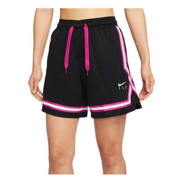 Шорты спортивные шорты с вышитым логотипом, цветные, со шнуровкой, Nike, черный