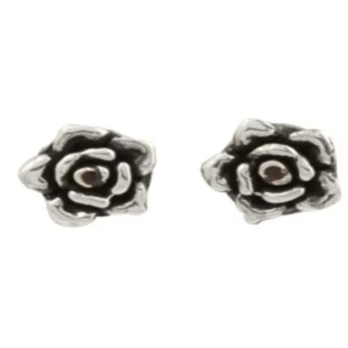 Серьги пусеты Ed Hardy, серебряный