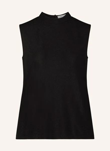 Топ из блестящей пряжи Betty&Co, черный