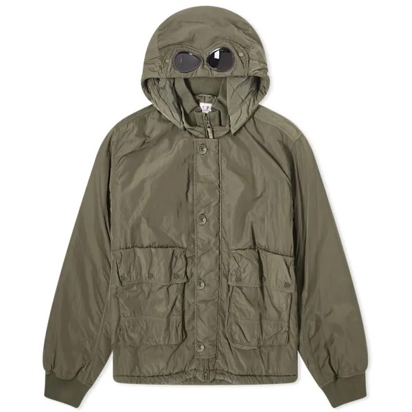 Куртка C.P. Company Chrome-R Goggle Bomber, цвет Olive Night