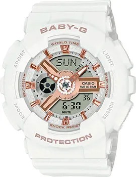 Японские наручные  женские часы Casio BA-110XRG-7A. Коллекция Baby-G