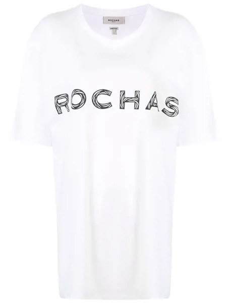 Rochas футболка с логотипом