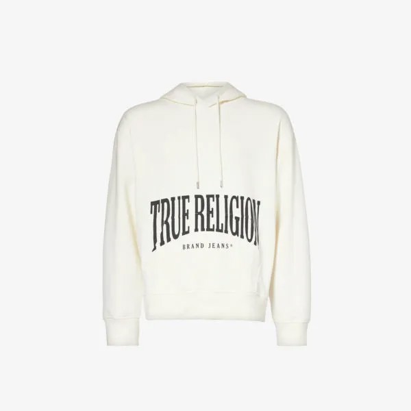 Толстовка свободного кроя Arch из смесового хлопка True Religion, белый