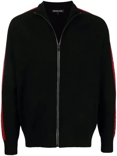 Michael Kors logo zipped bomber jacket