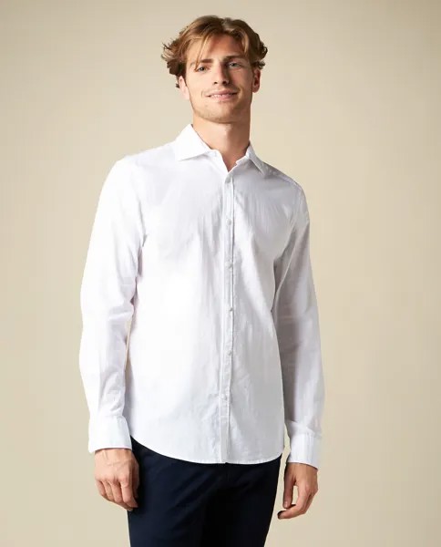 Мужская рубашка из чистого хлопка J. HART & BROS., белый