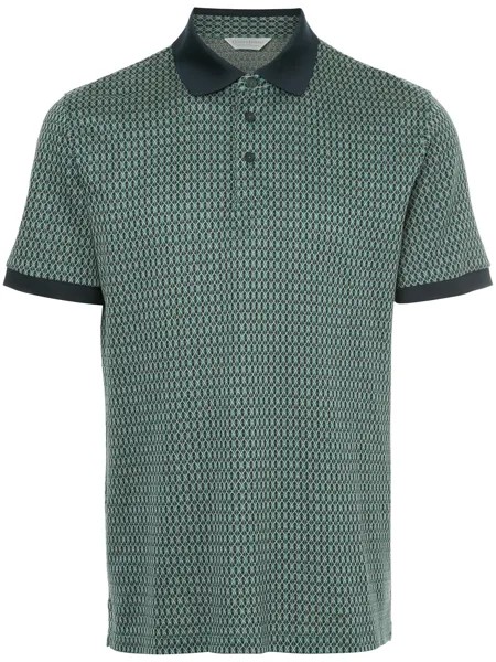 Gieves & Hawkes patterned polo shirt