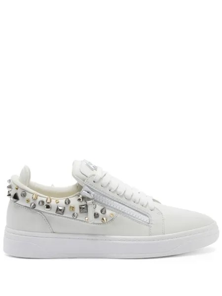 Giuseppe Zanotti кеды с заклепками, белый