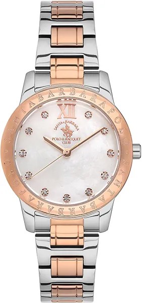 Наручные часы женские Santa Barbara Polo & Racquet Club SB.1.10257-3 серебристые