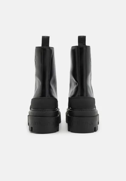 Ботинки на платформе Calvin Klein Jeans FLATFORM LACE UP, цвет triple black
