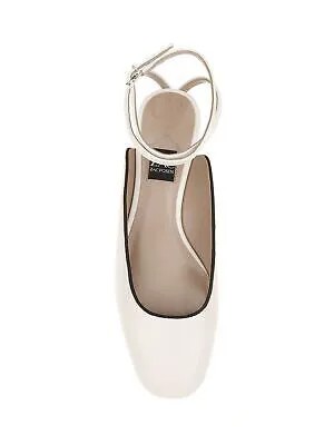 ZAC ZAC POSEN Женские белые кожаные туфли-лодочки Voss с подкладкой и квадратным носком на блочном каблуке 8,5 м