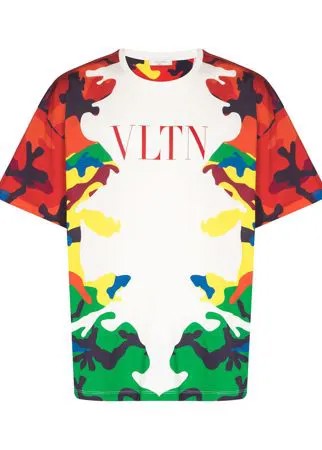 Valentino футболка с принтом VLTN Camo