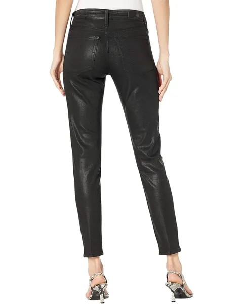Джинсы AG Jeans Farrah High-Rise Skinny Ankle in Luminous Super Black, цвет Luminous Super Black