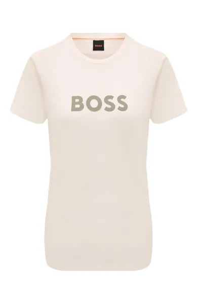 Хлопковая футболка BOSS Orange