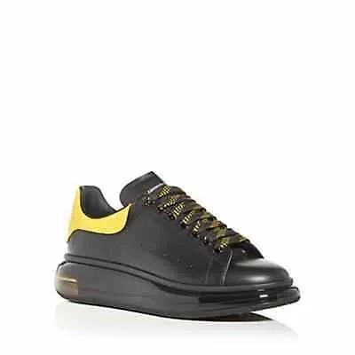 Alexander McQUEEN Мужские кроссовки Oversized с прозрачной подошвой Черный Желтый EUR 39,5