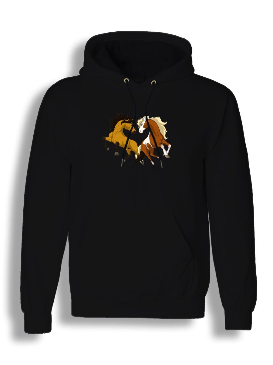 Худи унисекс СувенирShop Спирит/Душа прерий/Мультфильм 7 черное 3XL