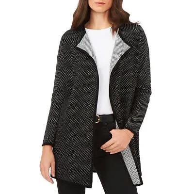 Женский черный длинный многослойный свитер Vince Camuto Duster, кардиган XS BHFO 2696