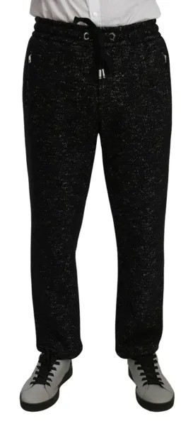 Брюки DOLCE - GABBANA Черные тренировочные повседневные шерстяные брюки IT48 / W34 / M Рекомендуемая розничная цена 900 долларов США