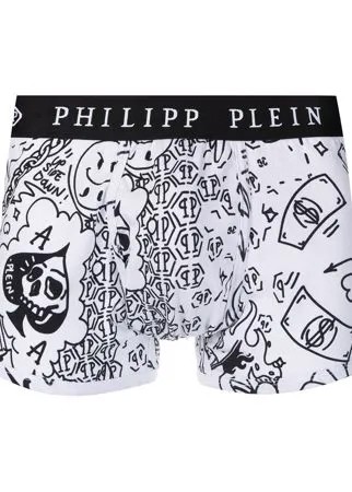 Philipp Plein боксеры с узором граффити