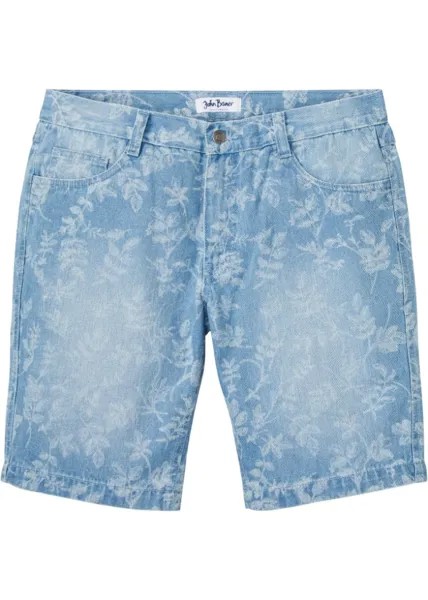 Джинсы-шорты свободного кроя John Baner Jeanswear, голубой
