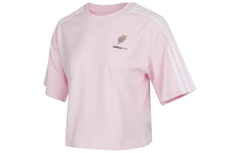 Укороченный топ женский розовый Adidas Neo