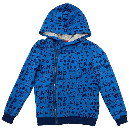 Толстовка Button Blue размер 104, синий