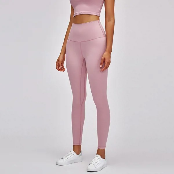 Новинка весна-лето 2022 штаны для йоги с высокой талией телесного цвета женские облегающие тренировочные штаны для фитнеса