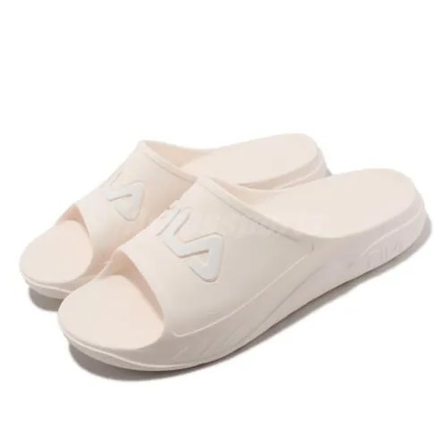 Fila Plumpy Slide Белые мужские унисекс повседневные сандалии LifeStyle Slip On