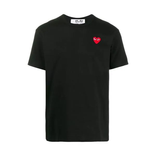 Футболка t-shirt mit play-herz black black Comme des Garçons, черный
