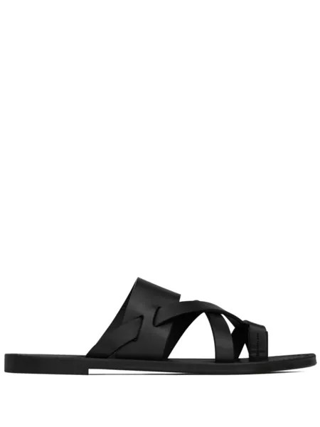 Saint Laurent шлепанцы Culver, черный