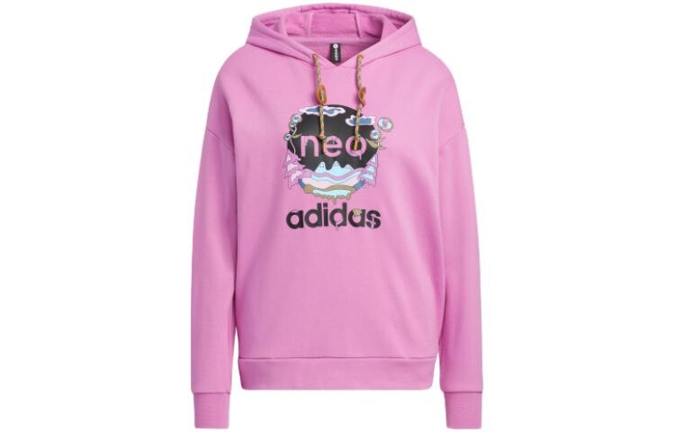 Свитшот женский розовый Adidas, розовый