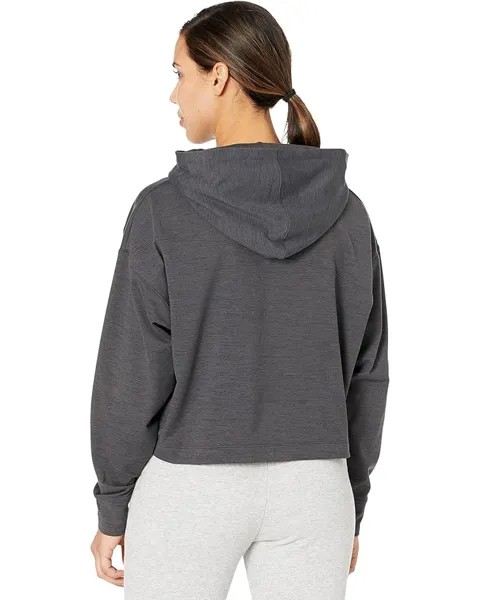 Худи Puma Cloudspun Cropped Hoodie, цвет Puma Black Heather
