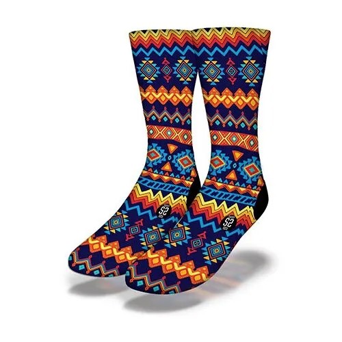 Носки Savvy Sox, размер junior, мультиколор, фиолетовый, оранжевый, синий, желтый, голубой