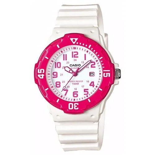 Наручные часы CASIO Collection LRW-200H-4B, белый, розовый