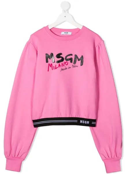 MSGM Kids толстовка с логотипом