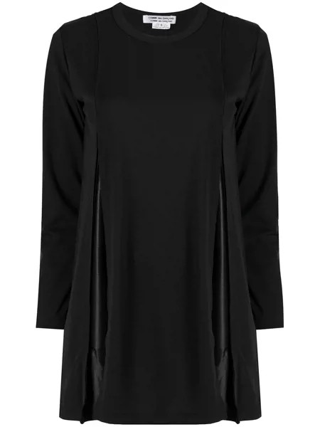 Comme Des Garçons Comme Des Garçons платье мини с атласными вставками
