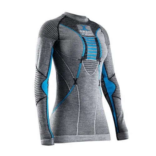 Термобелье верх X-bionic Apani® 4.0 Merino Shirt Round Neck LG SL Wmn, размер M, серый