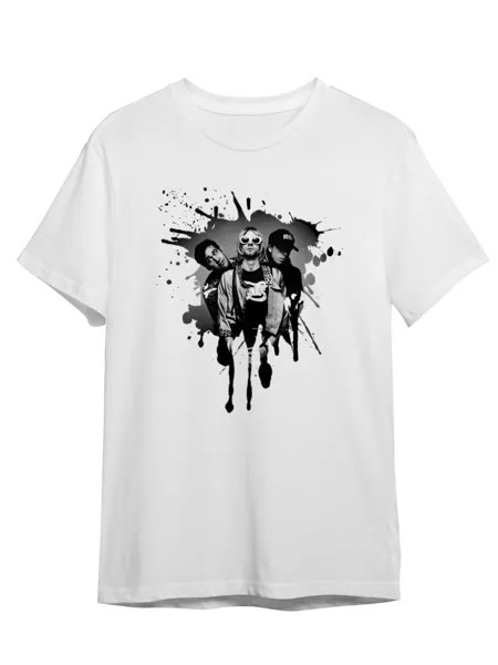 Футболка унисекс СувенирShop Nirvana/Нирвана/Кобейн 1 белая 4XL (60-62)