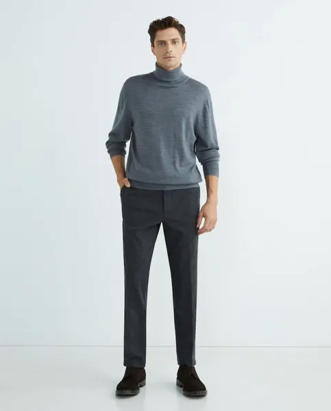 Итальянские мужские брюки чинос Devoré Incipit, серый