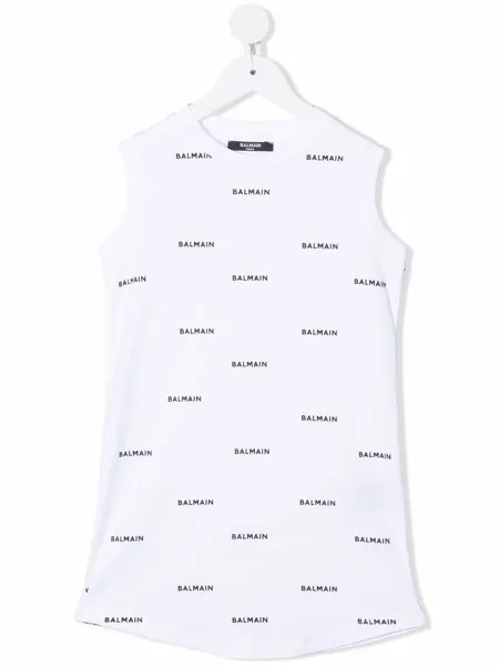 Balmain Kids топ с логотипом