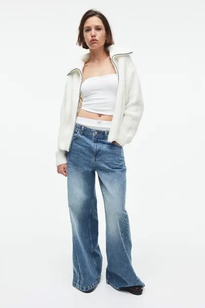 Жилет на молнии H&M, белый