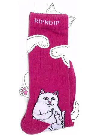 Носки с котом Ripndip Socks - Lord Nermal - Bordo