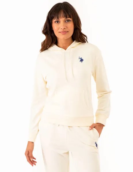 Худи U.S. Polo Assn. High Low Multi Tonal Logo, кремовый
