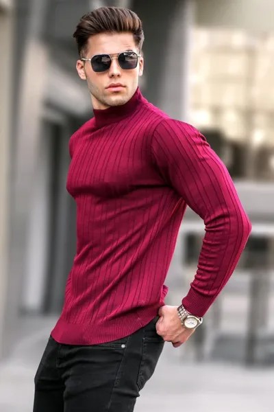 Свитер Madmext, бордовый