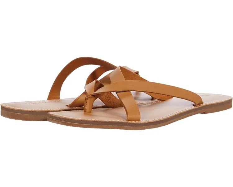 Сандалии Madewell Boardwalk Thong Sandal, цвет Desert Camel