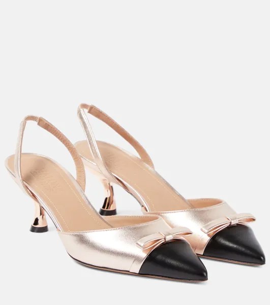 Кожаные туфли Bernadette с пяткой на пятке Malone Souliers, мультиколор